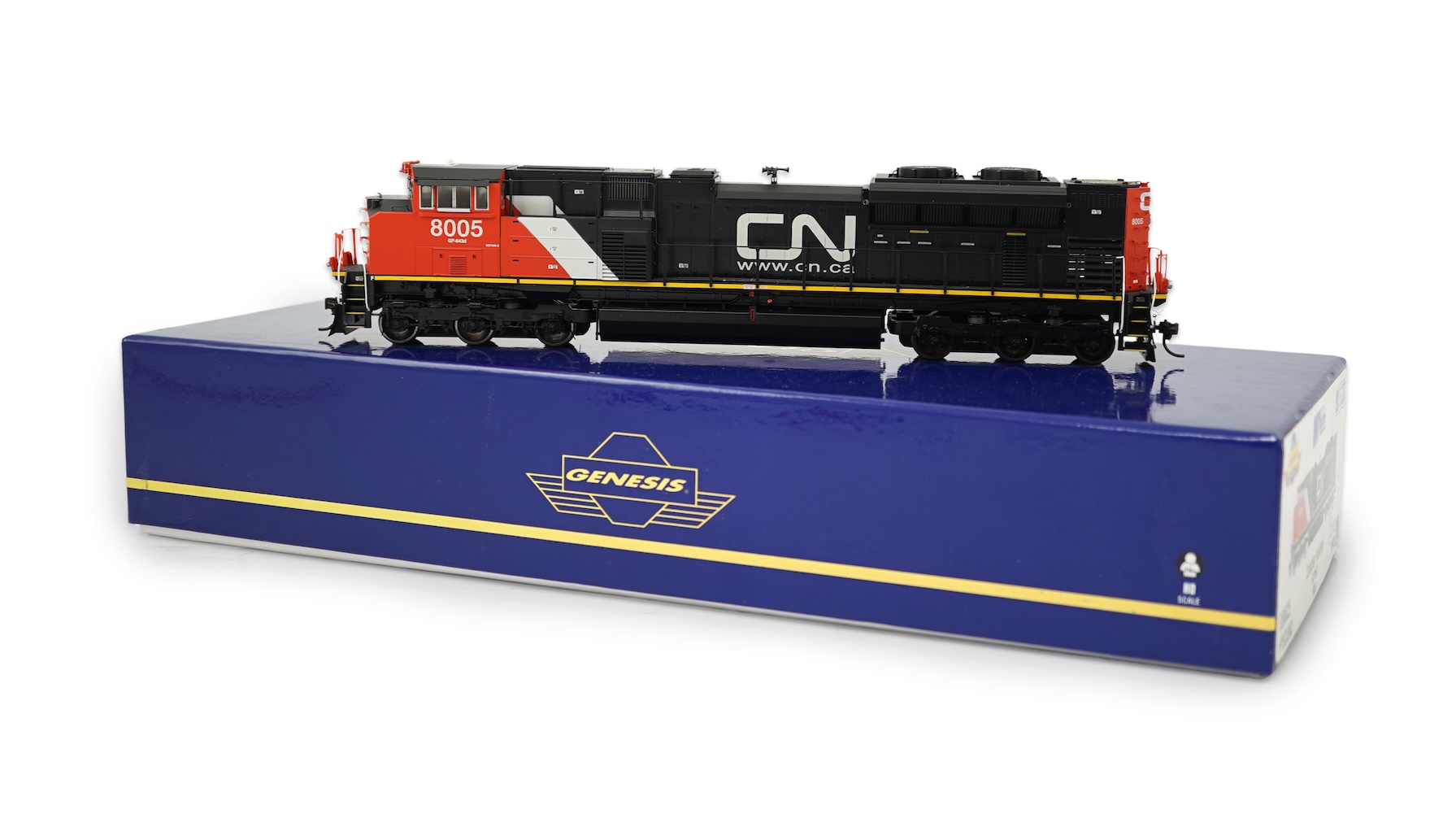 A boxed HO gauge Genesis Canadian National Railways Co-Co diesel locomotive, 8005, (G68625).